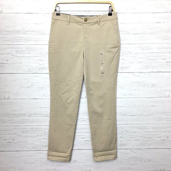 NEW Tommy Hilfiger Pants Khaki Tan Hampton Slim Chinos Stretch size 2 length 28" - Picture 3 of 11